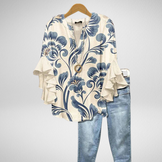Adelina |  Elegant Raglan Blouse
