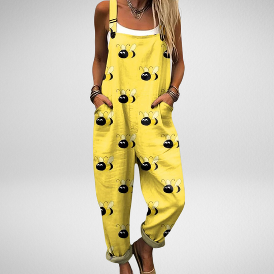 Ylona – Whimsical Print Jumpsuit for Women