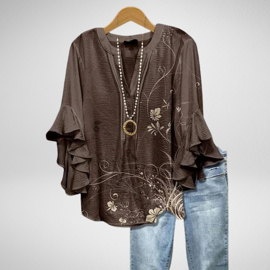 Adelina |  Elegant Raglan Blouse