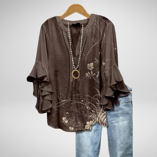 Adelina |  Elegant Raglan Blouse