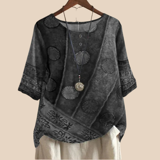 Ashanti – Boho Patchwork Tunic Top for Women
