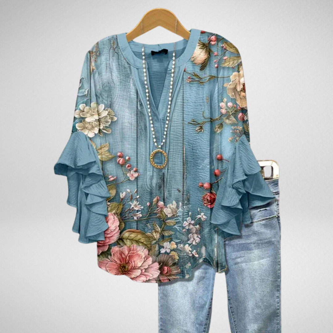 Adelina |  Elegant Raglan Blouse