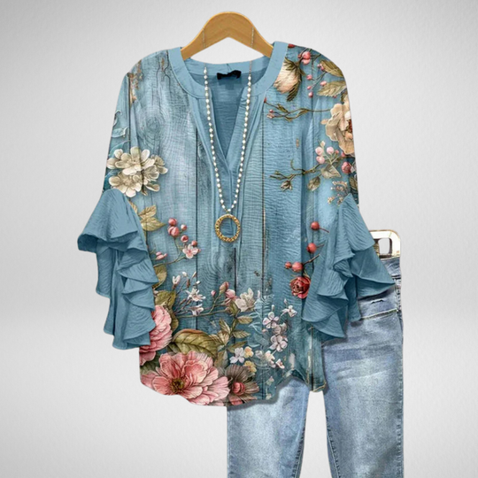 Adelina |  Elegant Raglan Blouse
