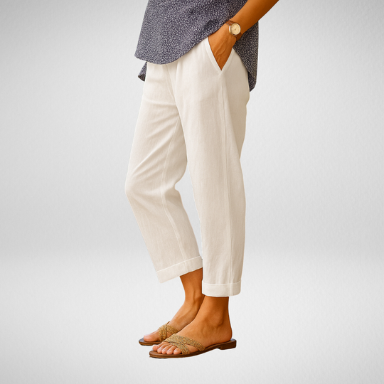 Eva – Light Linen Summer Trousers for Women