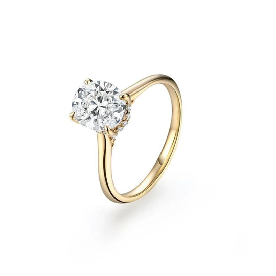 Angie – Classic Gold Solitaire Ring for Women