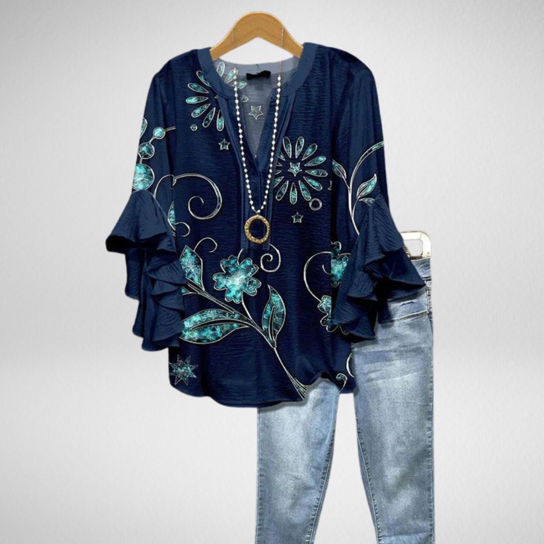 Adelina |  Elegant Raglan Blouse