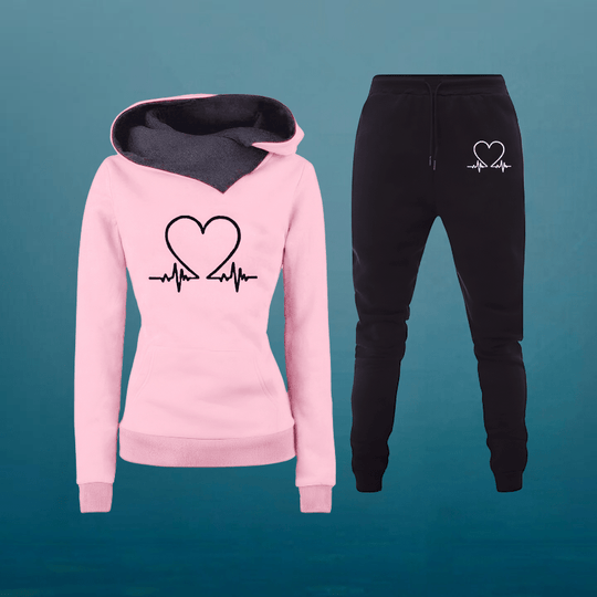 Dolce – Heartbeat Hoodie & Jogger Set for Women