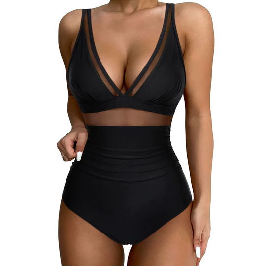 Nikoletta – Mesh Panel Shaping Swimsuit
