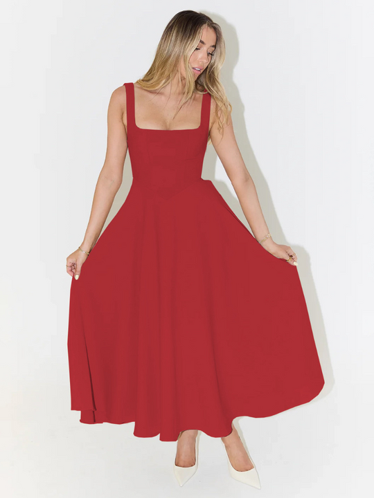 Maggie – Sleeveless Midi Sundress for Women