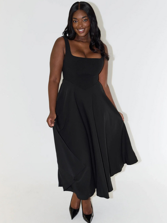 Maggie – Sleeveless Midi Sundress for Women