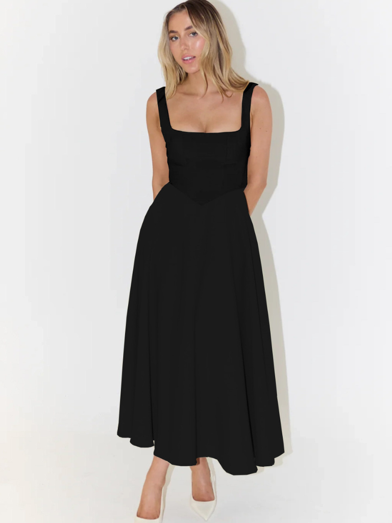 Maggie – Sleeveless Midi Sundress for Women