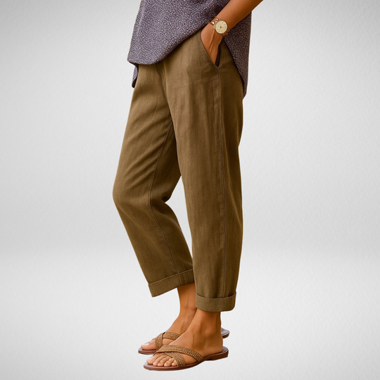 Eva – Light Linen Summer Trousers for Women
