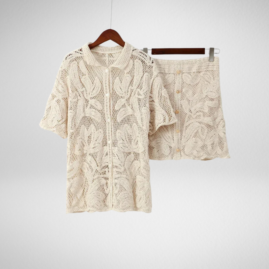 Aloura – Boho Knit Two-Piece Set