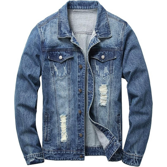 Mason – Classic Light Wash Denim Jacket for Men