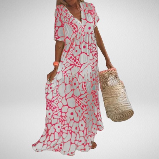 Evangeline | Timeless Linen-Cotton Midi Dress
