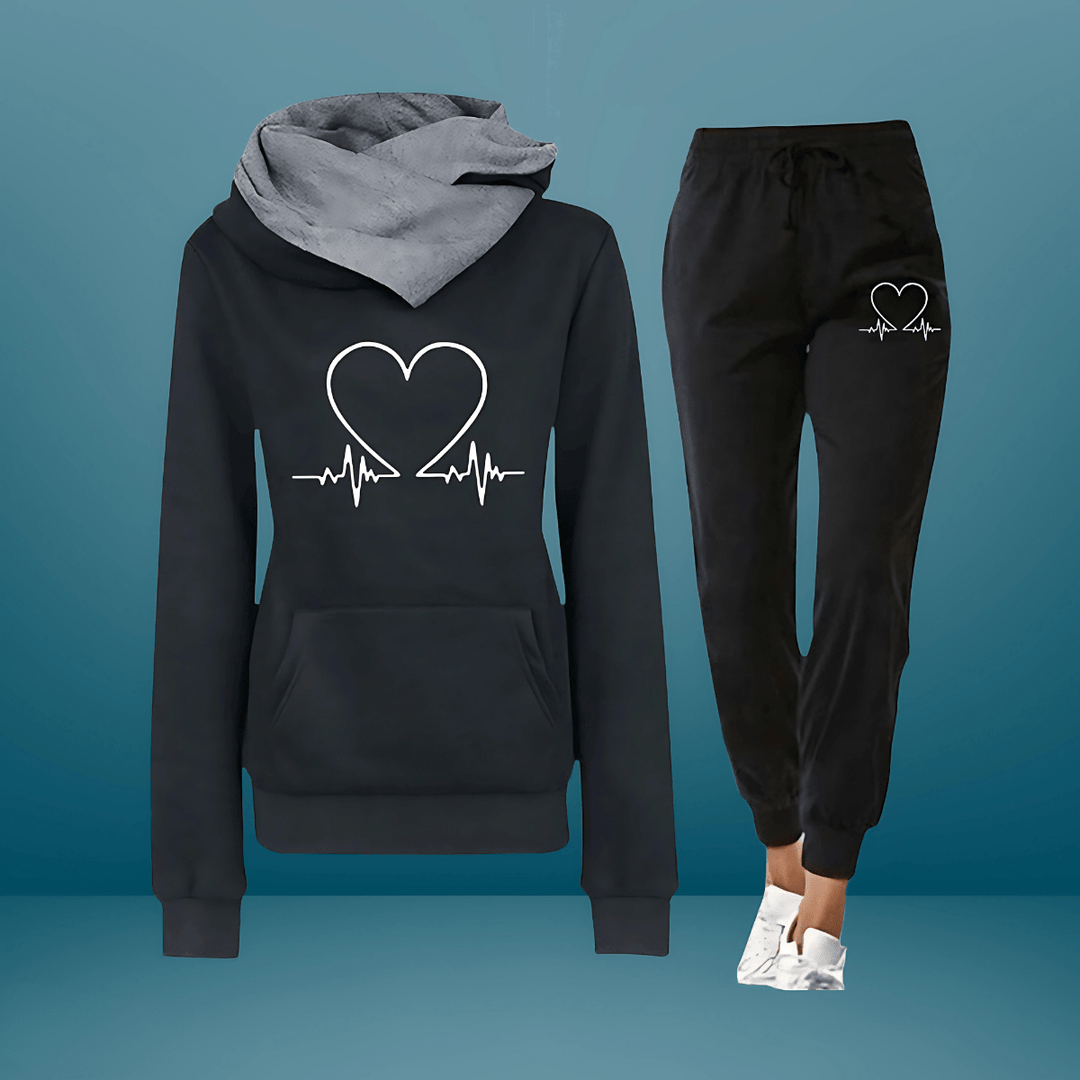 Dolce – Heartbeat Hoodie & Jogger Set for Women