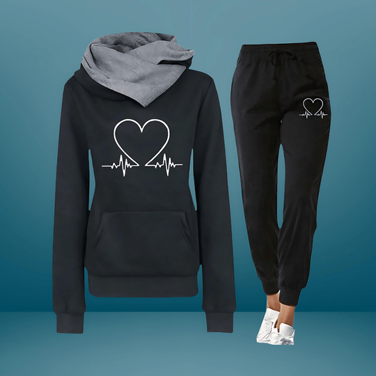 Dolce – Heartbeat Hoodie & Jogger Set for Women