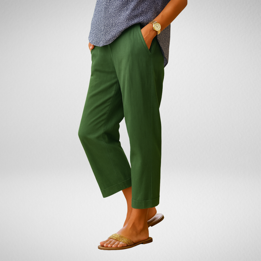Eva – Light Linen Summer Trousers for Women