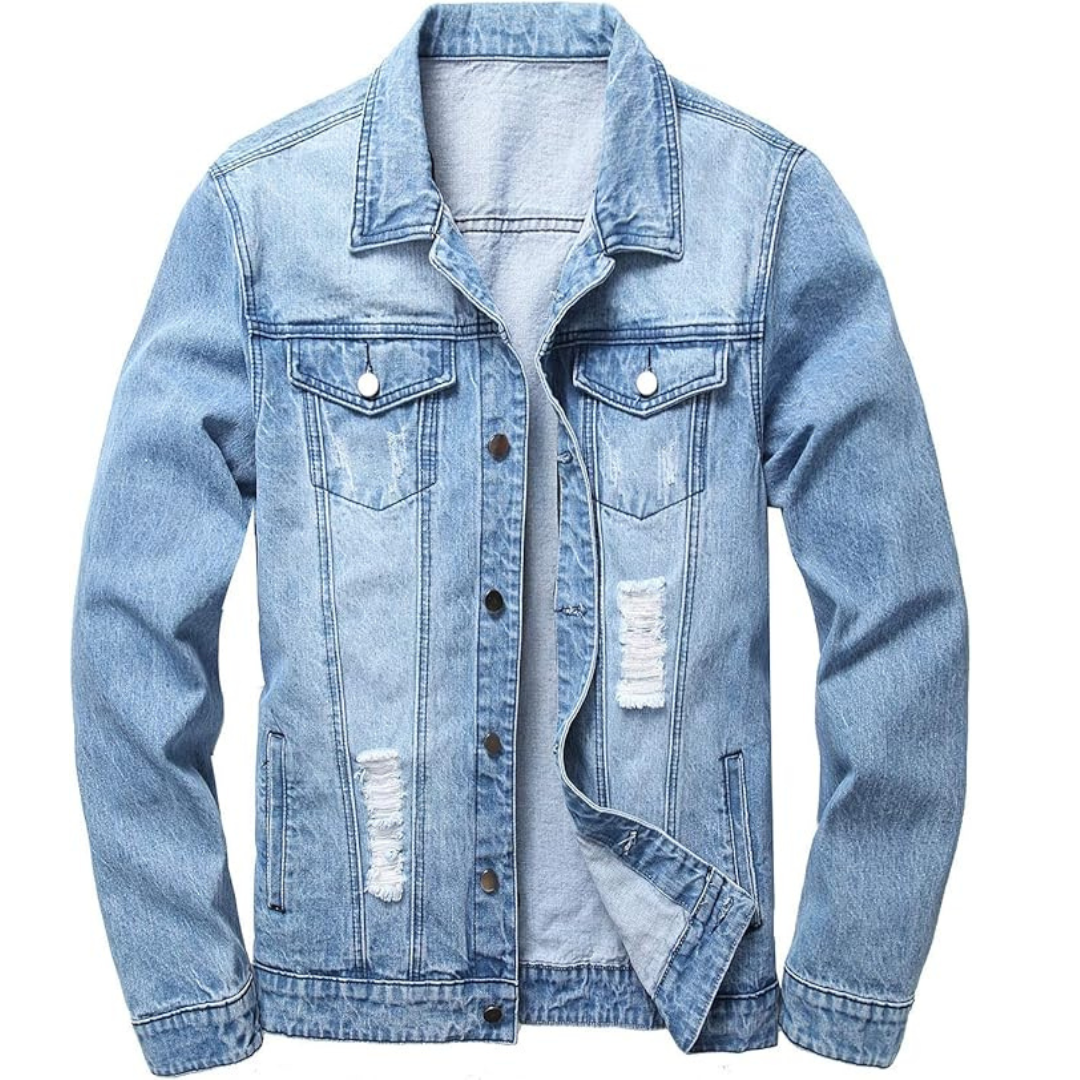 Mason – Classic Light Wash Denim Jacket for Men