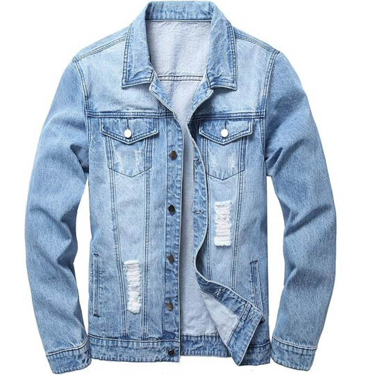 Mason – Classic Light Wash Denim Jacket for Men