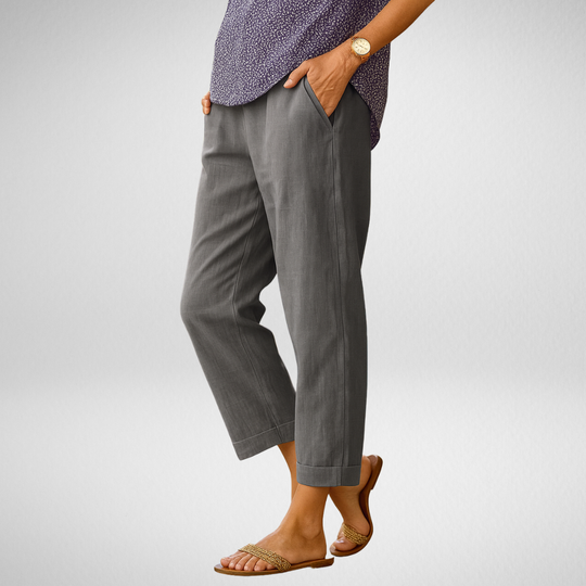Eva – Light Linen Summer Trousers for Women