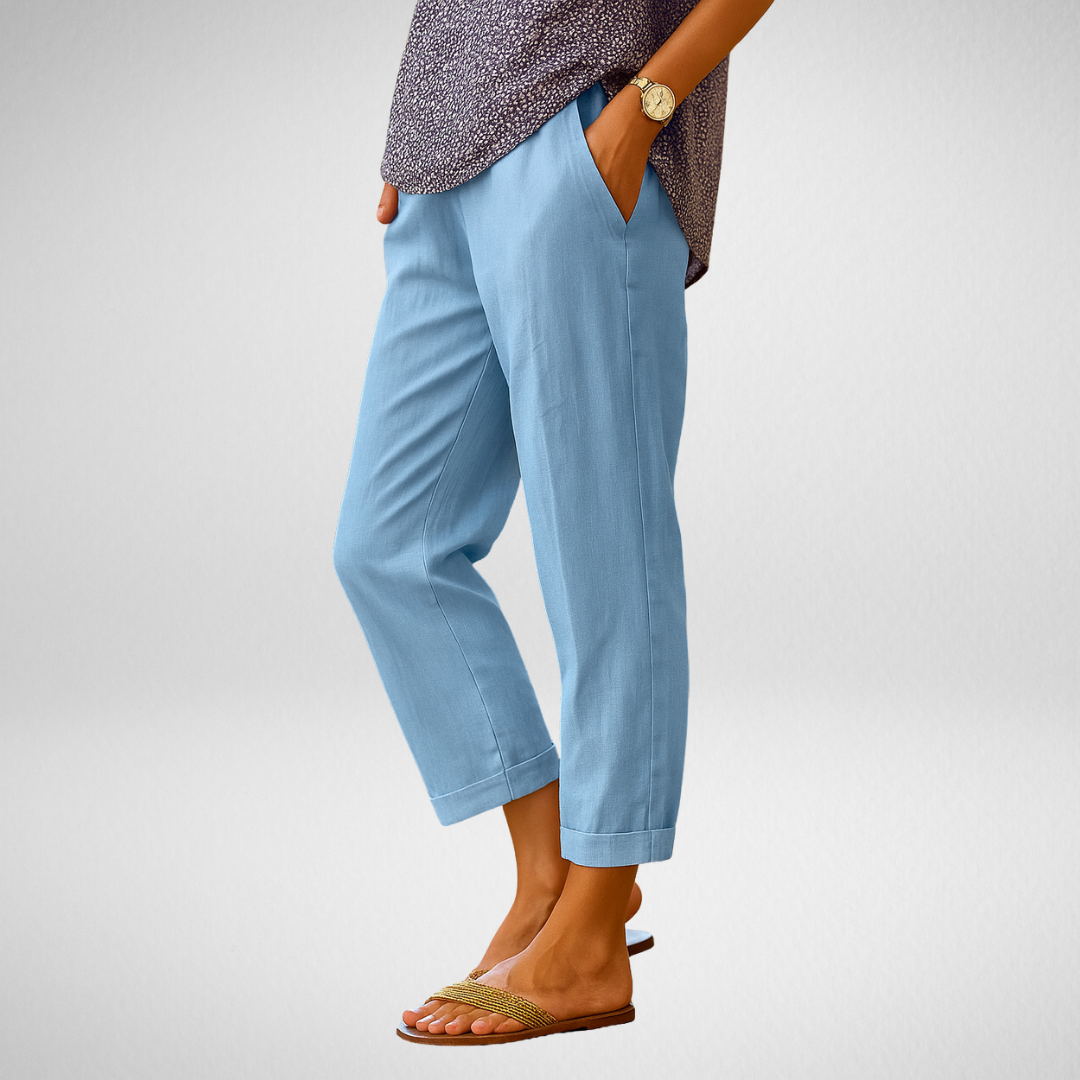 Eva – Light Linen Summer Trousers for Women