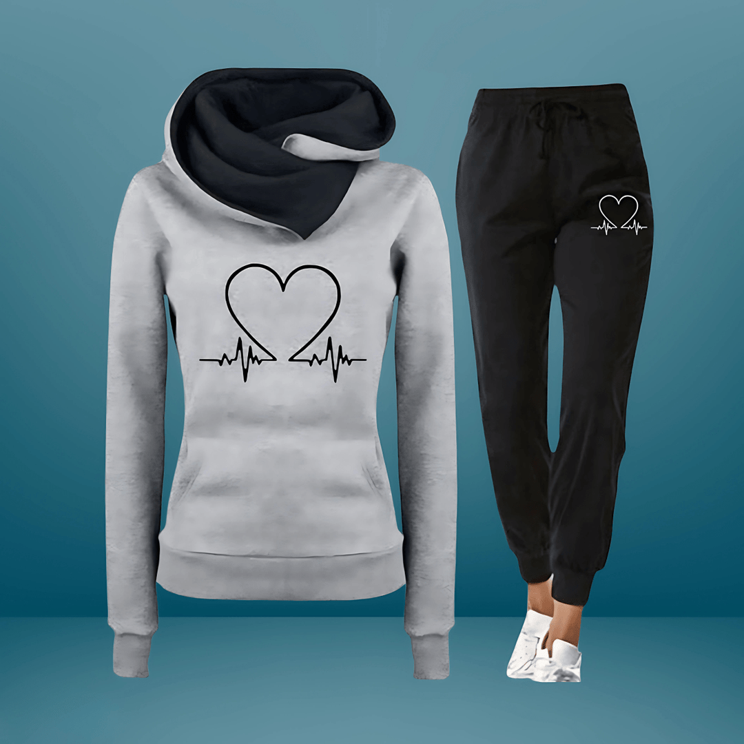 Dolce – Heartbeat Hoodie & Jogger Set for Women