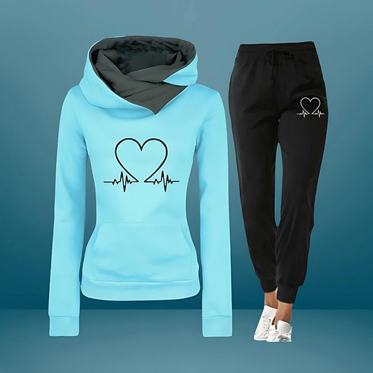 Dolce – Heartbeat Hoodie & Jogger Set for Women