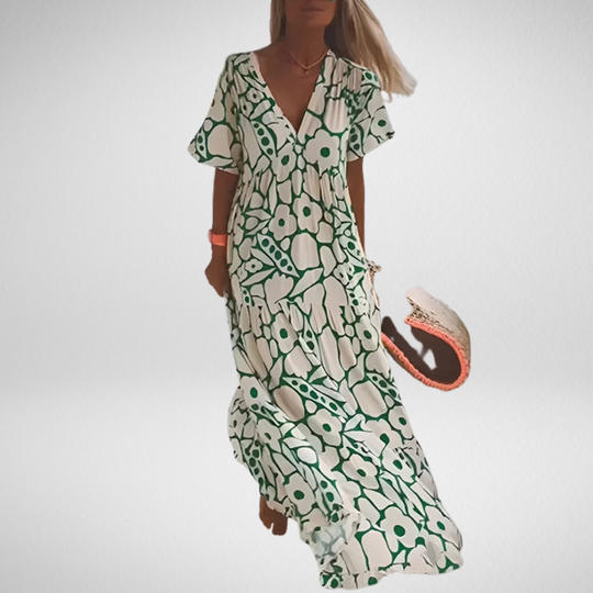 Evangeline | Timeless Linen-Cotton Midi Dress