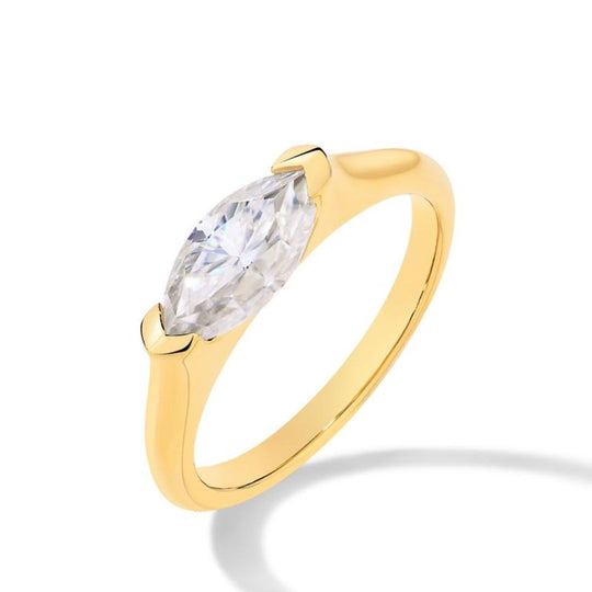 Dakota – Marquise-Cut Gold Ring