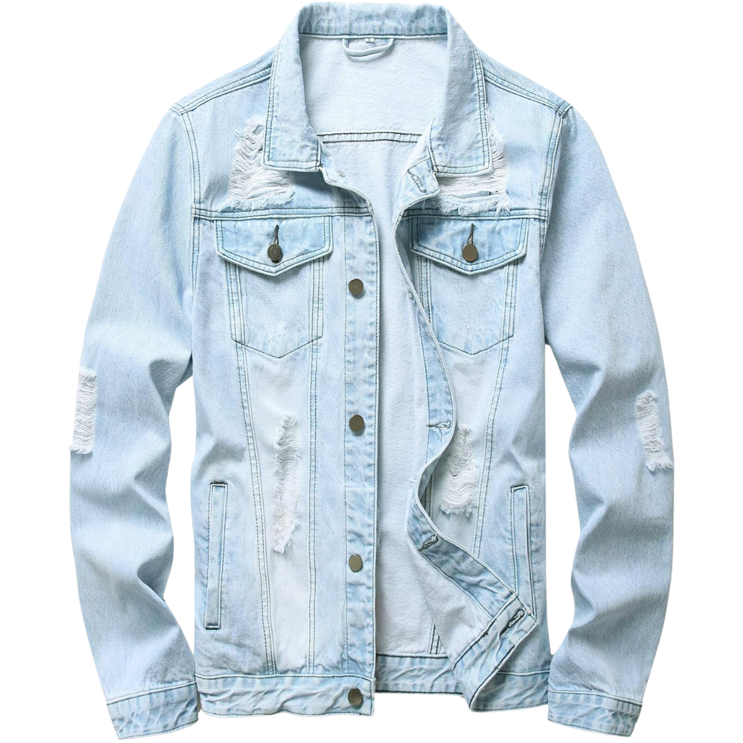 Mason – Classic Light Wash Denim Jacket for Men