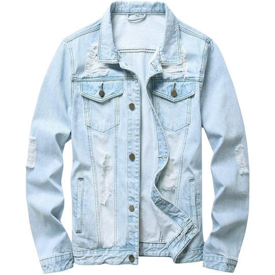 Mason – Classic Light Wash Denim Jacket for Men