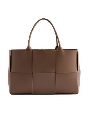 Hadley – Chic Woven Leather Tote Bag for Women