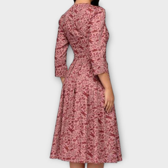 Marivet – Floral Dress with Elegant Waist