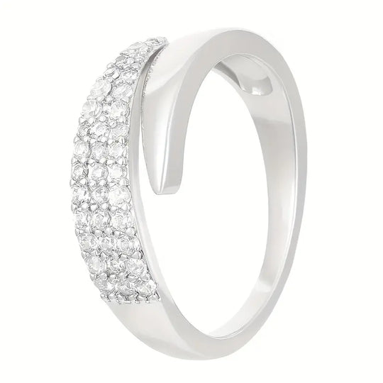 Aimee – Two-Tone Pavé Band Ring