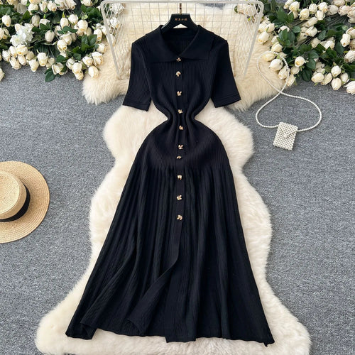 Elizza – Button-Down Midi Dress for Women