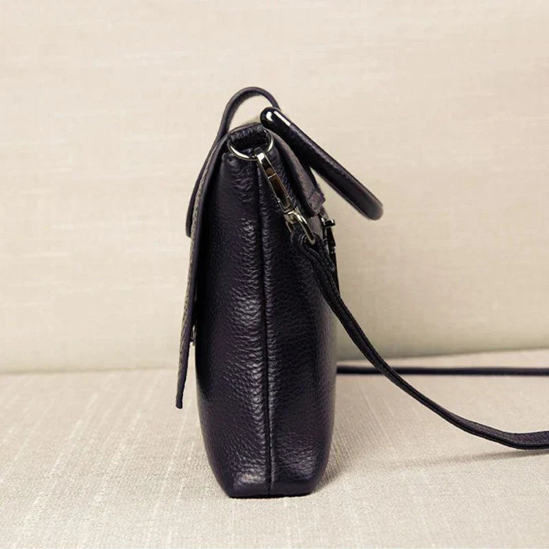 Annemarie – Black Structured Leather Handbag