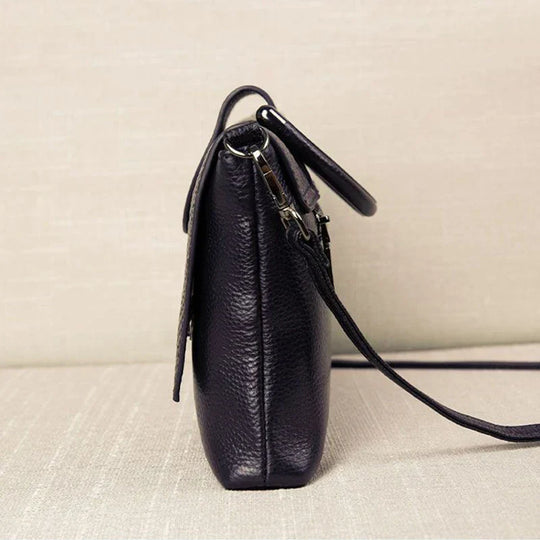Annemarie – Black Structured Leather Handbag