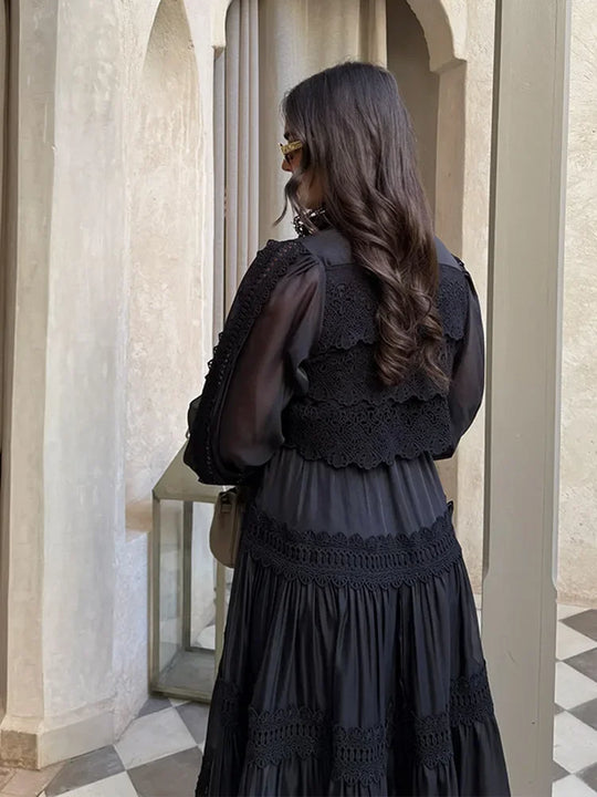 Scarlett - LaceMuse Embroidered Maxi Dress
