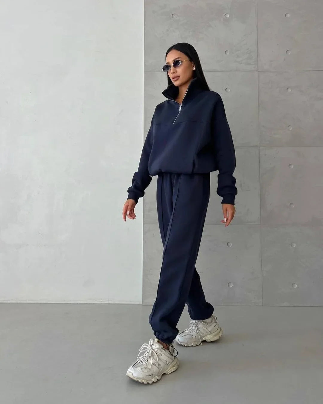 Ainara – Half-Zip Lounge Set for Women