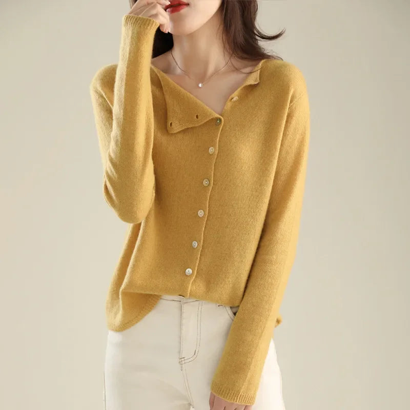 Honey – Button-Front Knit Cardigan for Women
