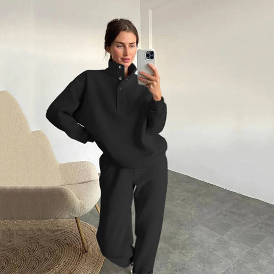 Hadlee – Button-Up Lounge Set for Women