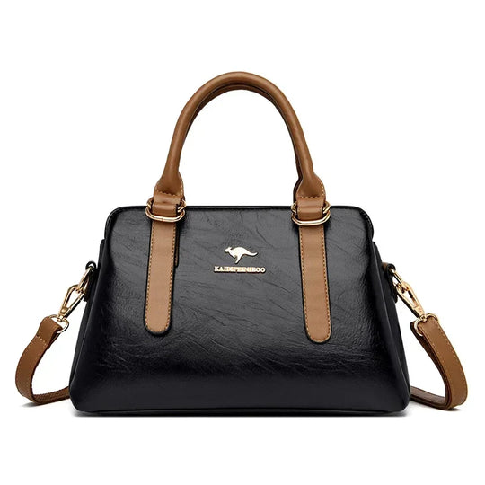 Arlette – Burgundy Double-Handled Handbag
