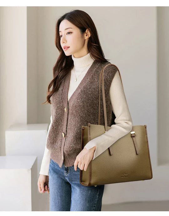 Arna – Roomy Faux Leather Shoulder Bag