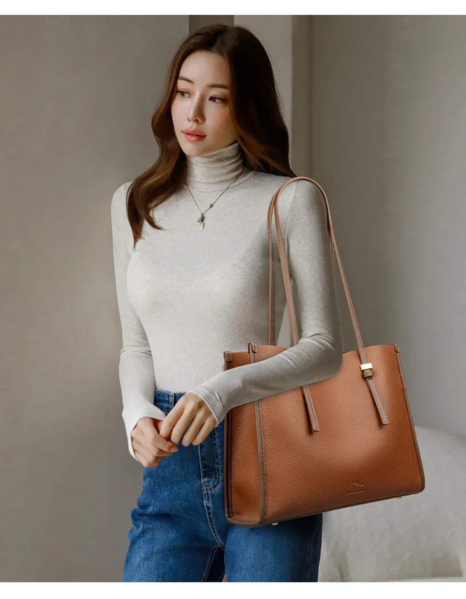 Arna – Roomy Faux Leather Shoulder Bag