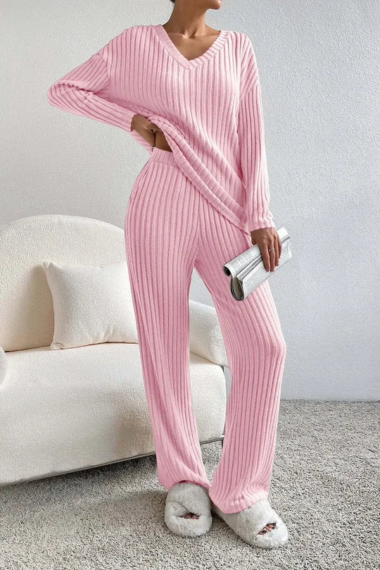 Rayne – Ribbed Knit Lounge Set for Women