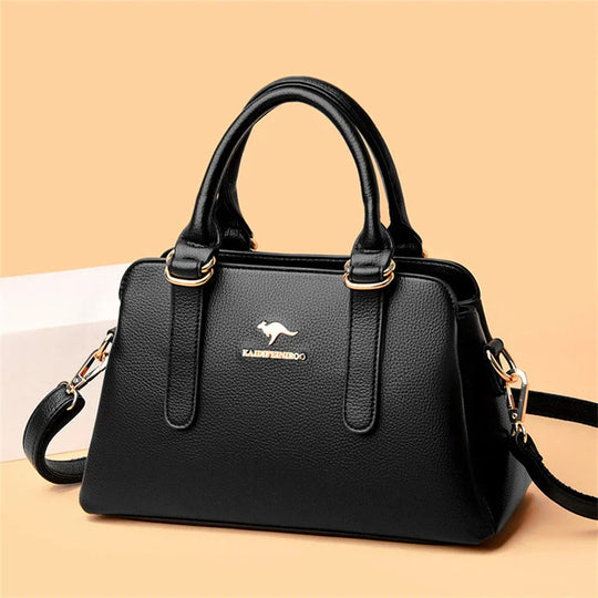 Arlette – Burgundy Double-Handled Handbag