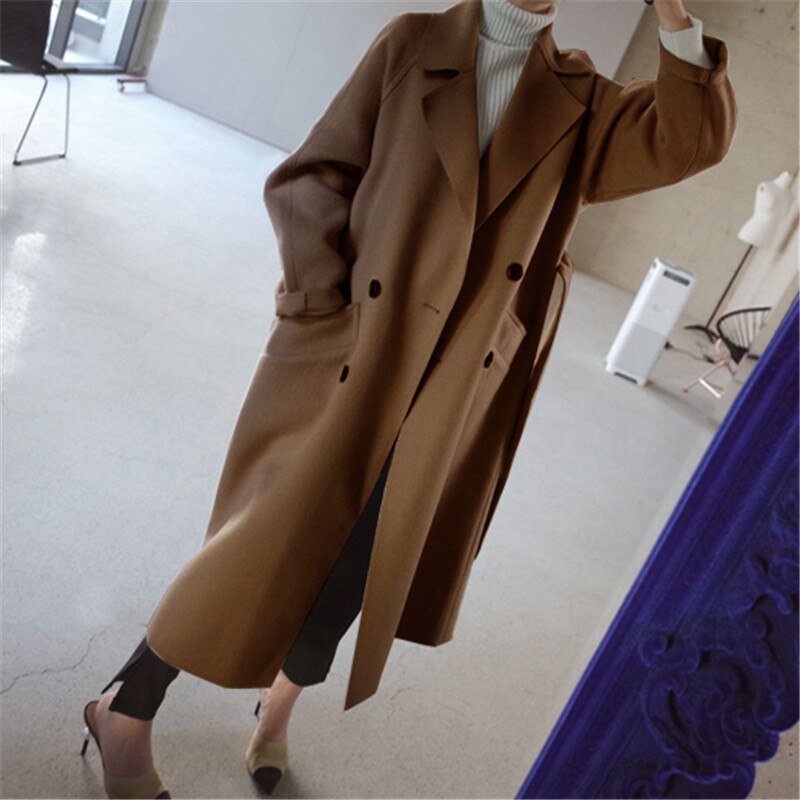 Zora – Long Wool Blend Overcoat for Women