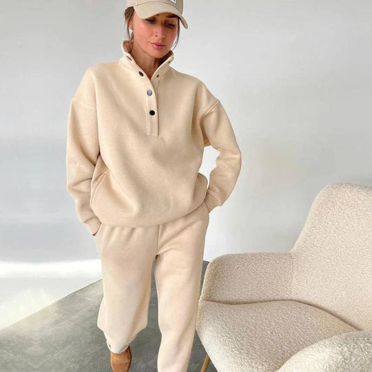 Hadlee – Button-Up Lounge Set for Women