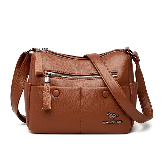 Anjelica – Elegant Faux Leather Shoulder Bag for Women